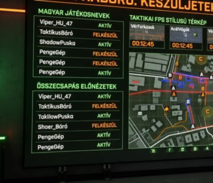 Kláncsata taktikai tábla Standoff 2 mérkőzéstervezéshez